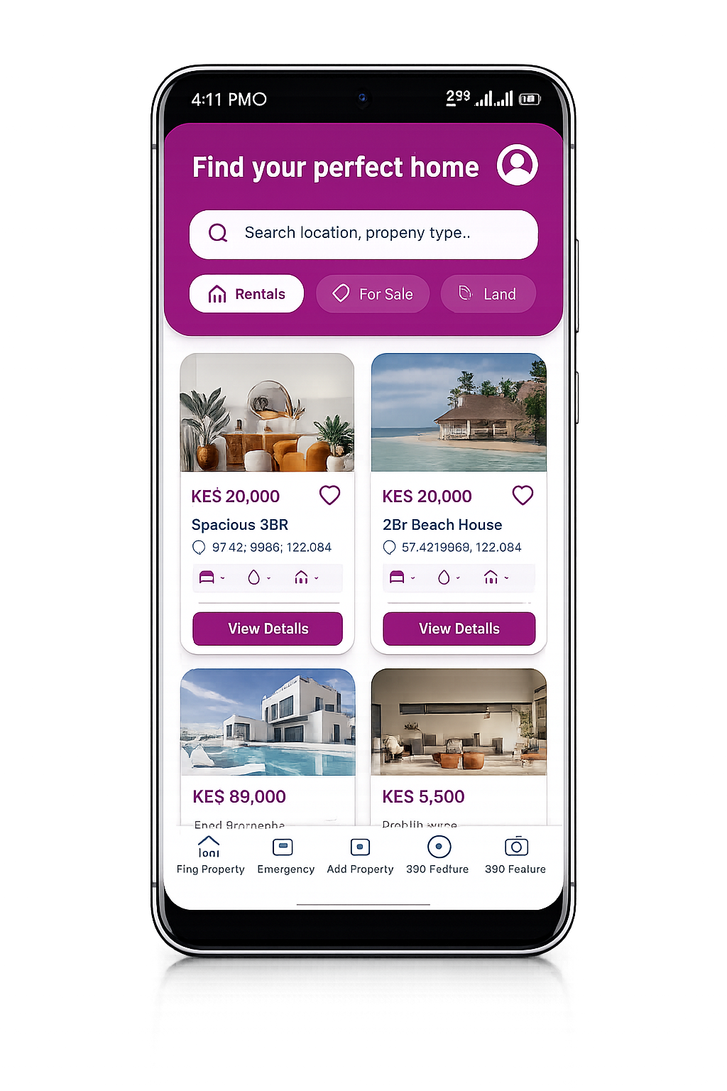 QEJA Discovery App screen